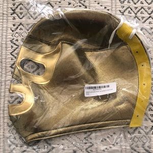 NWT Gold nacho libre mask